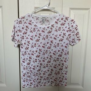 Forever 21 Pink Floral Tee Size Small